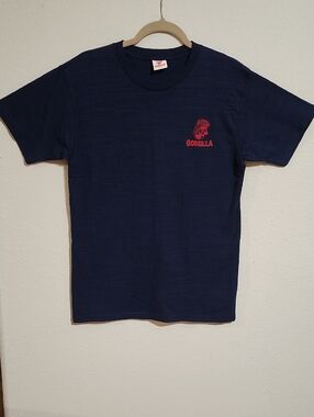 Godzilla Logo Navy Short-Sleeve Men Shirt.Size L